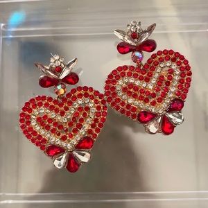 Red Heart Earrings